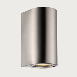 Canto Maxi 2 Wall Light Stainless Steel